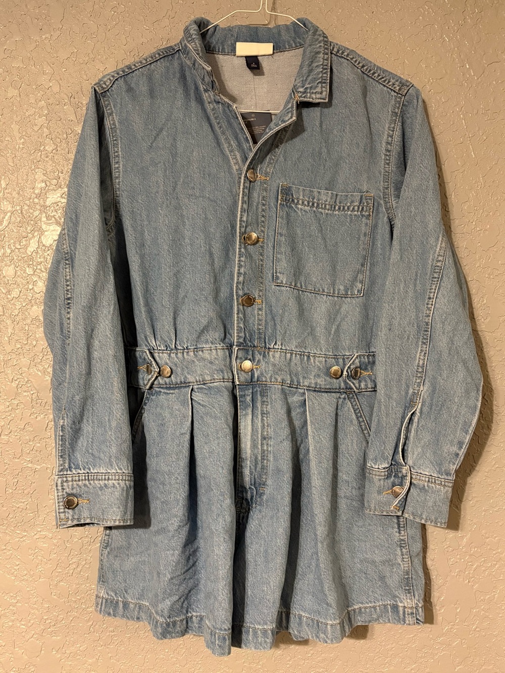 Universal Thread Light Blue Denim Romper NWT (8)
